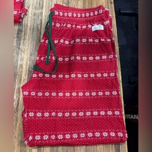 Red Patterned Men's Pants